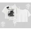 Oversize Crop Tshirt Throttle Therapy No Brakes Just Freedom