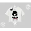 Oversize Crop Tshirt Tsundere Anime Japanese Style Baskılı