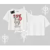 Oversize Crop Tshirt Usagi Kawaii Cute Heart Energy