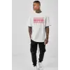 Oversize Error Baskılı Beyaz Tshirt NRAGE66
