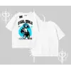 Oversize Tshirt Anime Cyberpunk Kız Baskılı