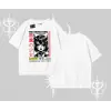 Oversize Tshirt Anime Devils Girl Japanese Style Baskılı