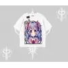 Oversize Tshirt Hello Anime Kız Sevimli Karakter Baskılı
