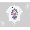 Oversize Tshirt Sevimli Tavşan Some Bunny Loves Me Baskılı