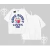 Oversize Tshirt Sevimli Tavşan Some Bunny Loves Me Baskılı
