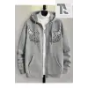 Oversize Unisex Gri İskelet Baskılı