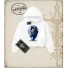 OVERTHINKING Kadın Crop Kapşonlu Sweatshirt