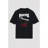Pantera Siyah Unisex Oversize Tişört T-shirt