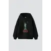 Parıs State Of Lıberty Baskılı Oversize Unisex Siyah