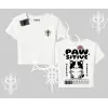 Paw Sitive Kedi Arka Baskılı Babby Tee Tshirt