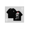 Paw Sitive Kedi Arka Baskılı Oversize Tshirt