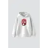Pink Mask Baskılı Oversize Unisex Premium Beyaz