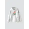 Ponyo Baskılı Oversize Unisex Beyaz