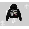 ProCATstinator Kedi Baskılı Kayık Yaka Sweatshirt