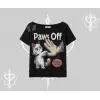 ProCATstinator Kedi Baskılı Oversize Crop Tshirt