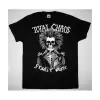 PROJECT PITCHFORK LOGO NEW BLACK T-SHIRT ÖN BASKILI