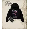 PROMETHEUS Kadın Crop Kapşonlu Sweatshirt