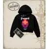 PSEUDOS Kadın Crop Kapşonlu Sweatshirt
