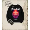 PSEUDOS Oversize Unisex Bisiklet Yaka Sweatshirt