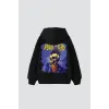 Punks Not Dead Baskılı Oversize Unisex Siyah