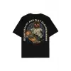 Reality Siyah Oversize Unisex T-shirt