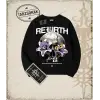 REBIRTH Oversize Unisex Bisiklet Yaka Sweatshirt