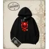 RED SKULL Oversize Unisex Kapşonlu Sweatshirt