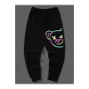 Reflective Cartoon Graphic Drawstring Waist Pants