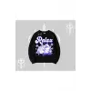 Relax Kedi Baskılı Biskilet Sweatshirt