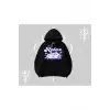 Relax Kedi Baskılı Kapşonlu Sweatshirt