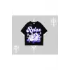 Relax Kedi Baskılı Oversize Tshirt