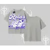 Relax Kedi Baskılı Oversize Tshirt - Çocuk