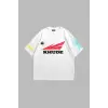 Rhude Baskılı Oversize Unisex Beyaz