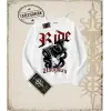 RIDE UNBROKEN Oversize Unisex Bisiklet Yaka Sweatshirt