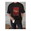 Rise Again Baskılı Oversize Unisex Siyah