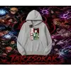Rock Lee Naruto Anime Karakter Oversize Unisex Kapşonlu Sweatshirt Beyaz