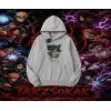 Rock Lee Naruto Anime Karakter Oversize Unisex Kapşonlu Sweatshirt Beyaz
