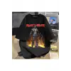 Rock Serisi iron Maiden Baskılı Unisex Oversize