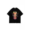 Rodzilla Baskılı Oversize Unisex Siyah