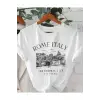 Rome Italy Desen Baskılı Basic