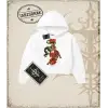 RYUKO Kadın Crop Kapşonlu Sweatshirt