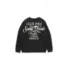 Saint Louis Baskılı Siyah Oversize Unisex