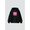 Sassy Baskılı Oversize Unisex Siyah