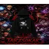 Sasuke uchiha Naruto Anime Karakter Kadın Crop Kapşonlu Sweatshirt Beyaz