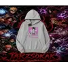 Sasuke uchiha Naruto Anime Karakter Oversize Unisex Kapşonlu Sweatshirt Beyaz