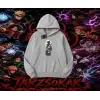 Sasuke uchiha Naruto Anime Karakter Oversize Unisex Kapşonlu Sweatshirt Beyaz