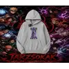 Sasuke uchiha Naruto Anime Karakter Oversize Unisex Kapşonlu Sweatshirt Beyaz