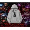 Sasuke uchiha Naruto Anime Karakter Oversize Unisex Kapşonlu Sweatshirt Beyaz