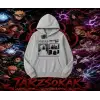 Sasuke uchiha Naruto Anime Karakter Oversize Unisex Kapşonlu Sweatshirt Beyaz