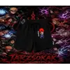 Sasuke uchiha Naruto Anime Karakter Unisex Şort Beyaz